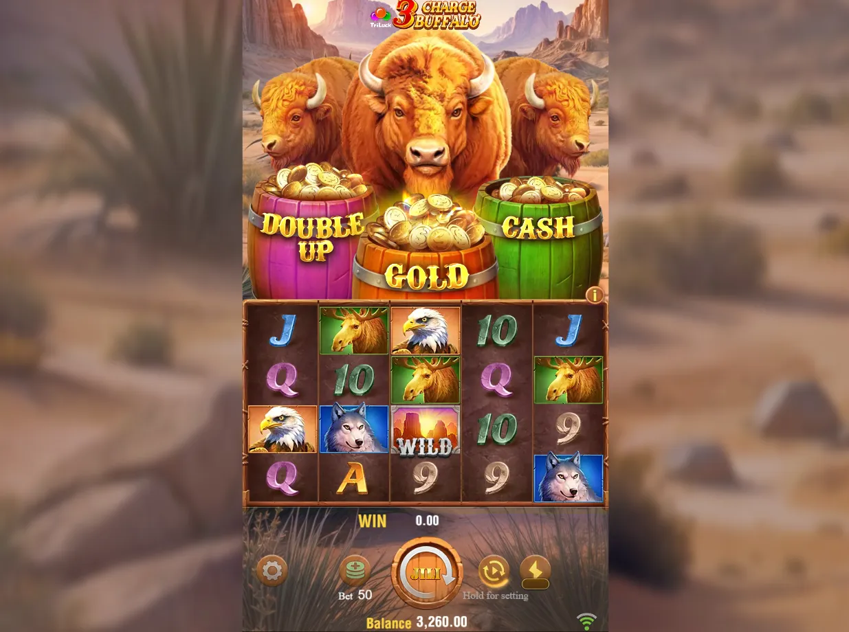 3 Charge Buffalo Slot