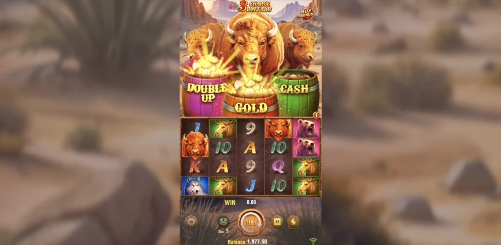 3 Charge Buffalo Slot