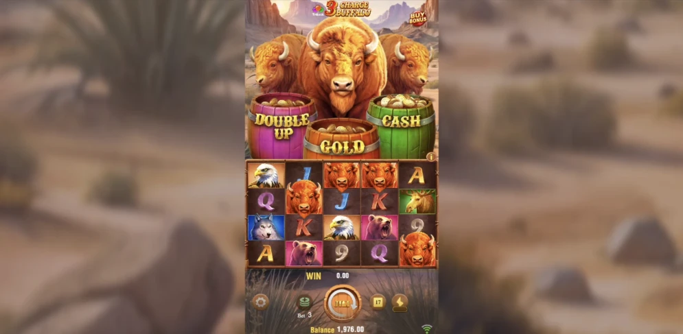 3 Charge Buffalo Slot