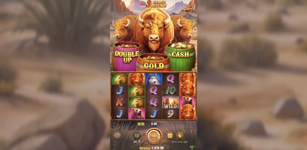 3 Charge Buffalo Slot