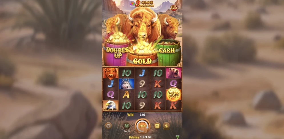 3 Charge Buffalo Slot