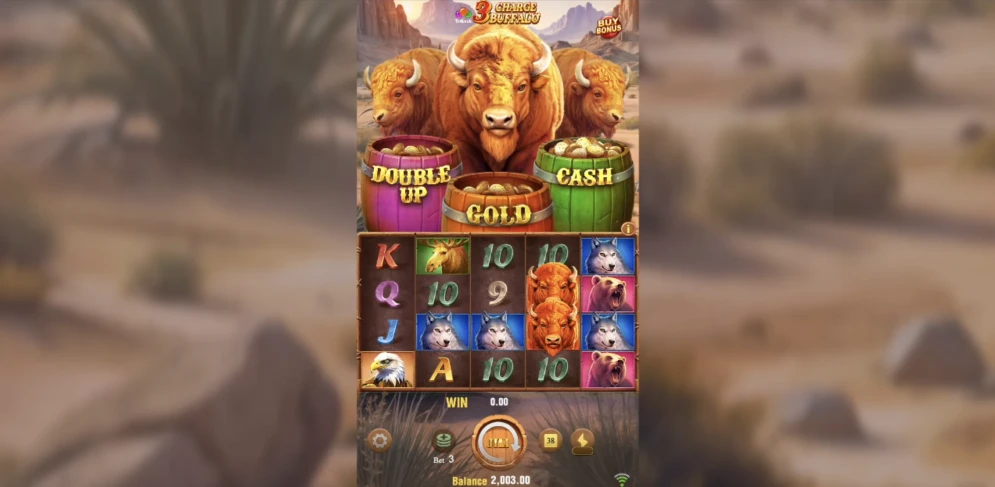 3 Charge Buffalo Slot